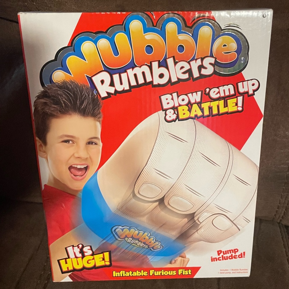 Wubble Rumblers Inflatable Furious Fist -
HUGE Blow 'Em Up And Battle Hand